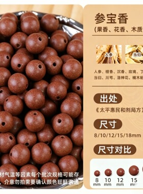 天然中药古法合香圆珠无香精