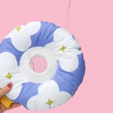 Водонепроницаемый двусторонний мягкий шлем, защитные накладки, в цветочек