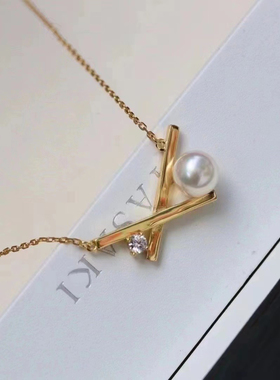 刘亦菲玫瑰的故事同款珍珠吊坠tasaki同款s925银天然海水珍珠