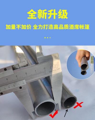 加粗加厚档口斜面雨棚摆地摊防暴雨停车棚专业户外遮阳棚酒席帐篷 - 图2