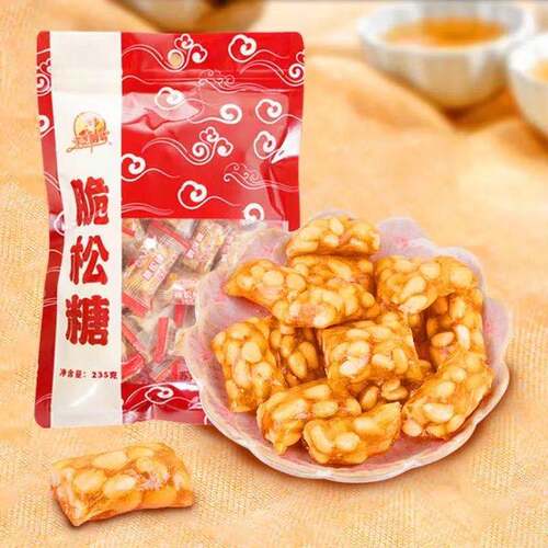 苏州土特产老字号采芝斋正宗传统脆松糖松子松仁松条糖果零食散装 - 图2