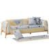 Bắc Âu in lưới đỏ sofa đệm bốn mùa phổ vải rắn gỗ chống trượt bọc da sofa bọc khăn - Ghế đệm / đệm Sofa tấm trải ghế sofa Ghế đệm / đệm Sofa