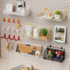 Suitable for IKEA Scodis hole board accessories without punching holes on the wall kitchen rack shelf wall hanging hook