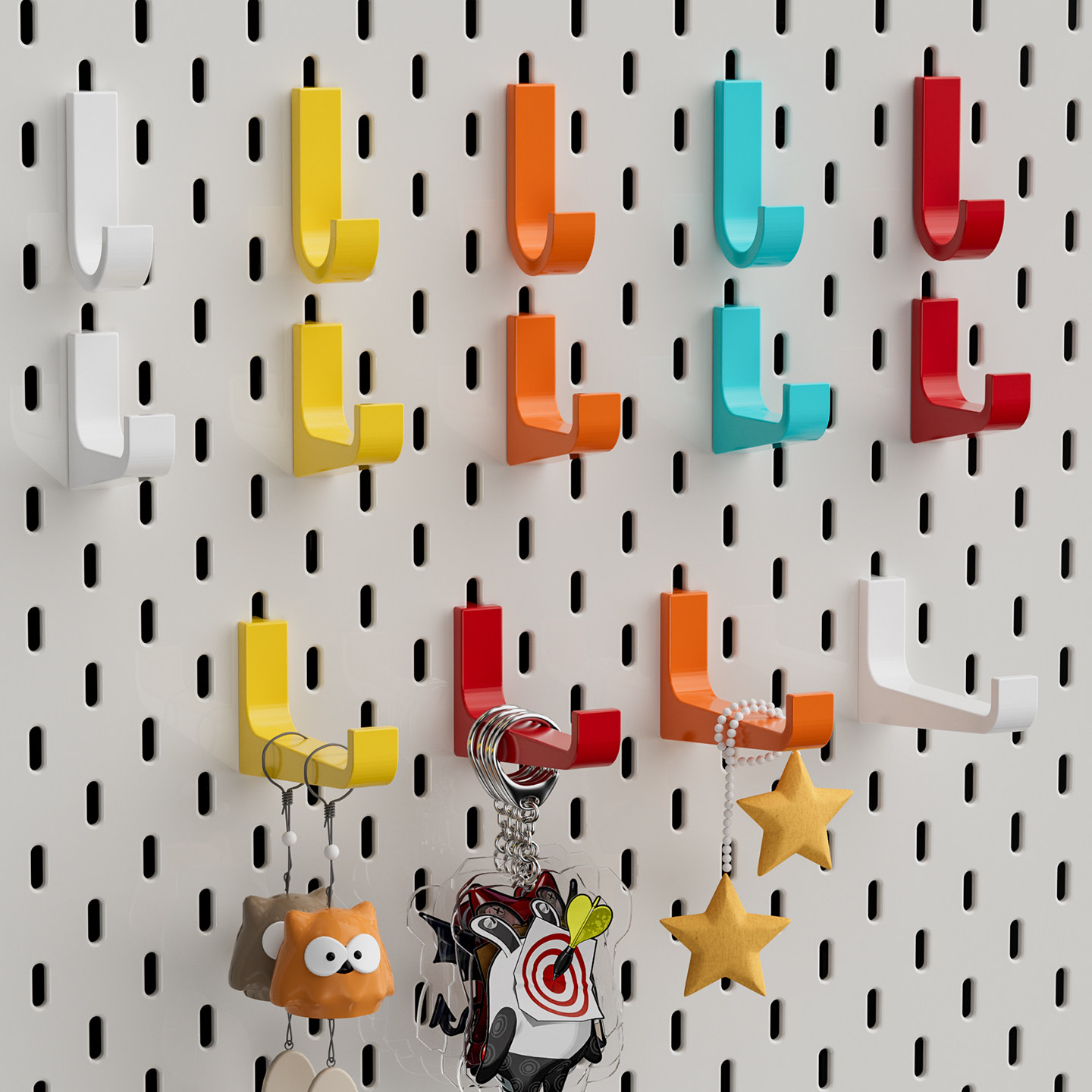 Suitable for IKEA Scodis hole board accessories without punching holes on the wall kitchen rack shelf wall hanging hook