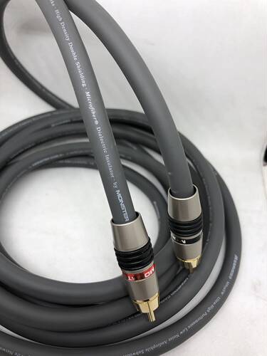 怪兽M850sw单晶铜发烧级音响RCA音频线信号线双莲花线 低音炮线 - 图2