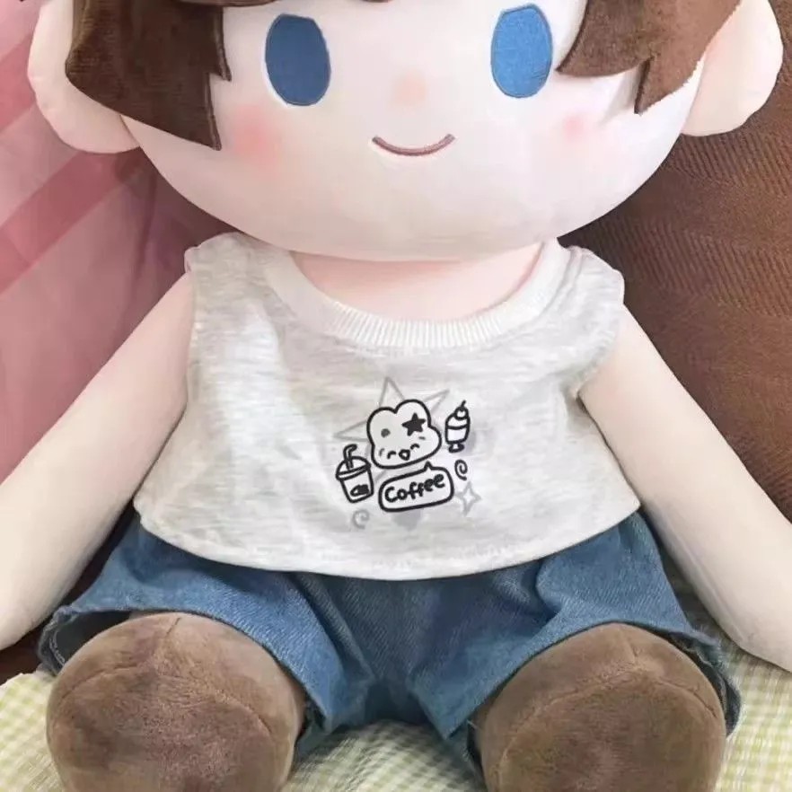 40cm娃衣棉花娃娃衣服坐姿一番赏替换装T恤裤子套装属性公仔玩偶 - 图2