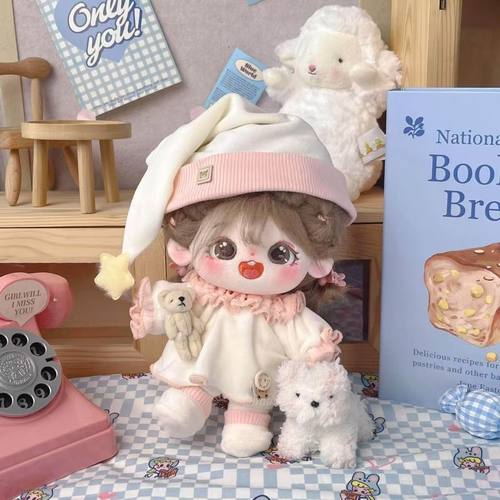 40cm厘米舒芙蕾娃衣棉花娃娃睡衣坐姿一番无属性公仔玩偶替换衣服 - 图1