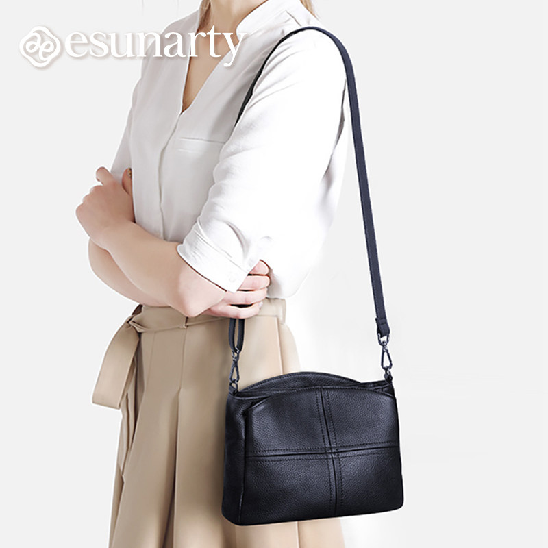 真皮女式斜挎包2025新款时尚单肩包大容量女士妈妈款单肩小方包,淘宝优惠券,粉丝福利购,淘宝优惠卷