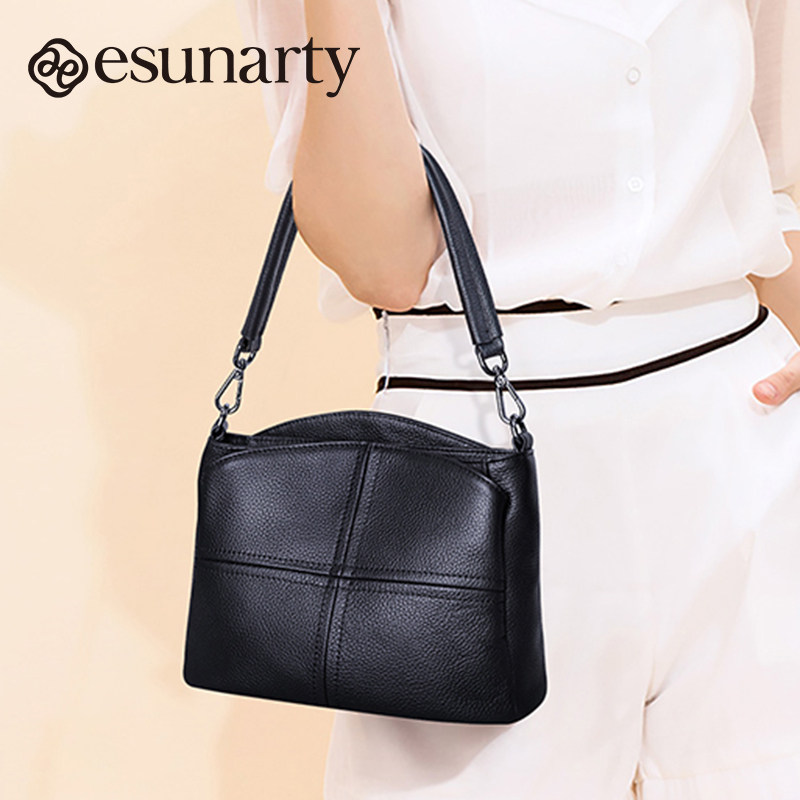 真皮女式斜挎包2025新款时尚单肩包大容量女士妈妈款单肩小方包,淘宝优惠券,粉丝福利购,淘宝优惠卷