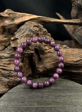 跨境爆款手链8mm天然石榴石手串男女皆宜舒俱来时尚潮流礼物串珠