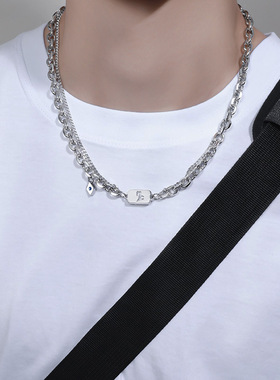 十二星座项链男轻奢小众原创设计感配饰潮流百搭高级感男生锁骨链