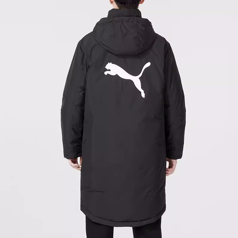 Puma/彪马羽绒服男女同款休闲保暖连帽中长款运动夹克外套 673647 - 图2