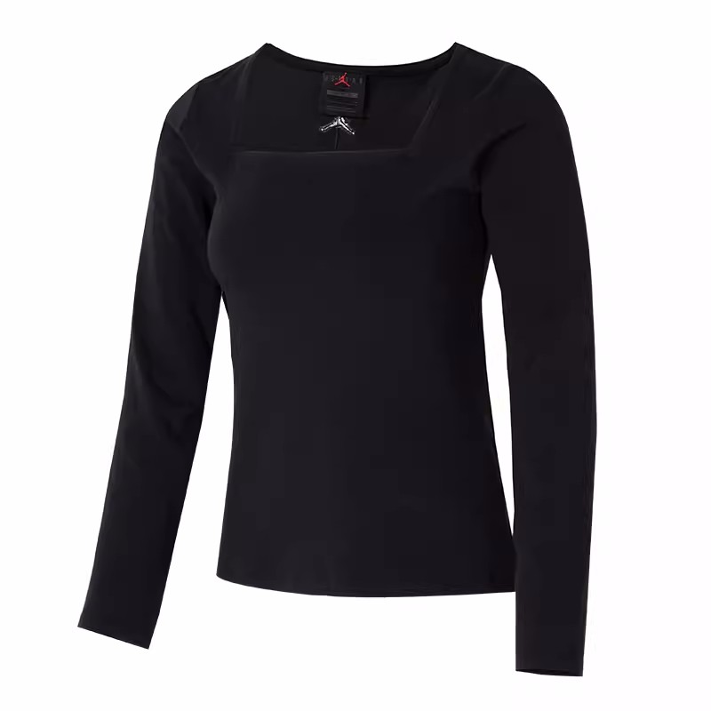 Nike耐克长袖T恤女子运动休闲篮球训练透气休闲方领套头衫 FB5201