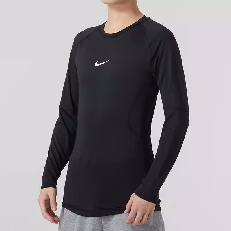 Nike/耐克长袖T恤男子运动服跑步训练健身紧身套头衫 FB7920-010