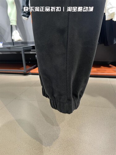 nike耐克运动裤女子冬季加绒训练休闲宽松透气收口针织长裤FB5579 - 图2