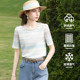 Ai Beiyi ແມ່​ຍິງ temperament ເປັນ​ຮູ​ແຂນ​ສັ້ນ lace top