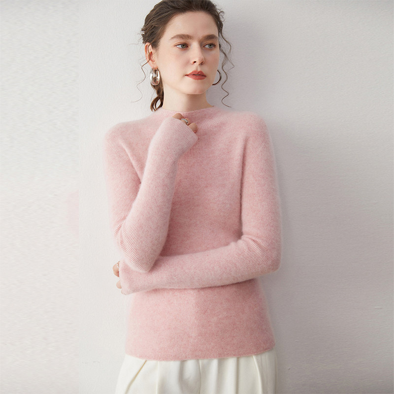 一线成衣~无缝半高领纯色羊绒衫秋冬女修身显瘦打底针织毛衣,淘宝优惠券,粉丝福利购,淘宝优惠卷