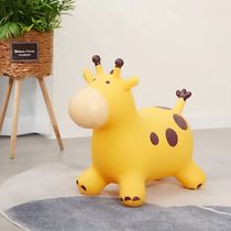 Children inflatable jumping horse to step up thickening of baby music hops deer genie jumping horse innocuous toy nursery school