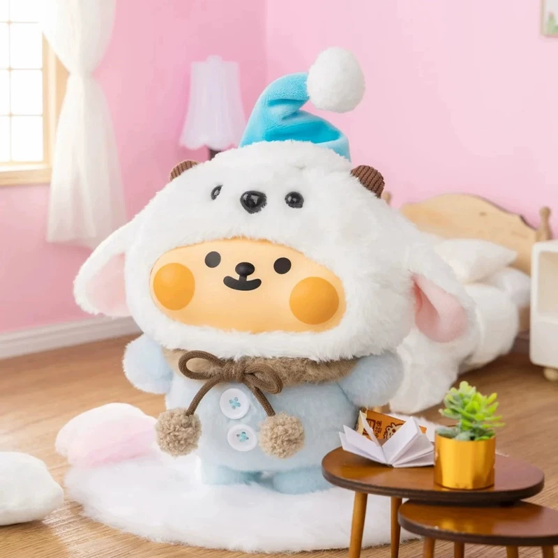Плюшевая сумка из пластика, подвеска, игрушка, с маленькими медведями