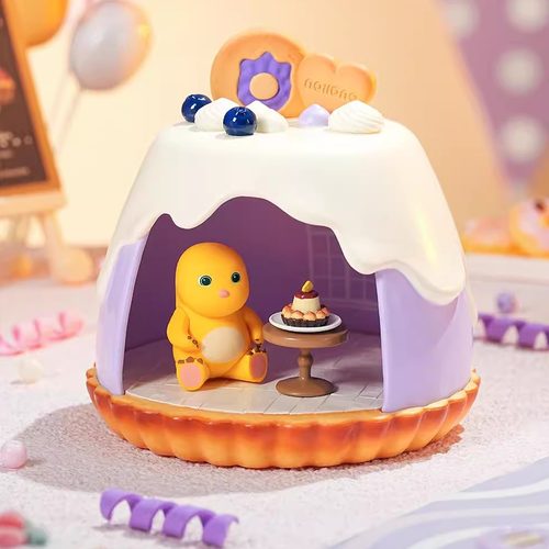 新品TOY LEAD 奶龙甜品系列场景手办盲盒可爱女学生玩具摆件礼物 - 图2