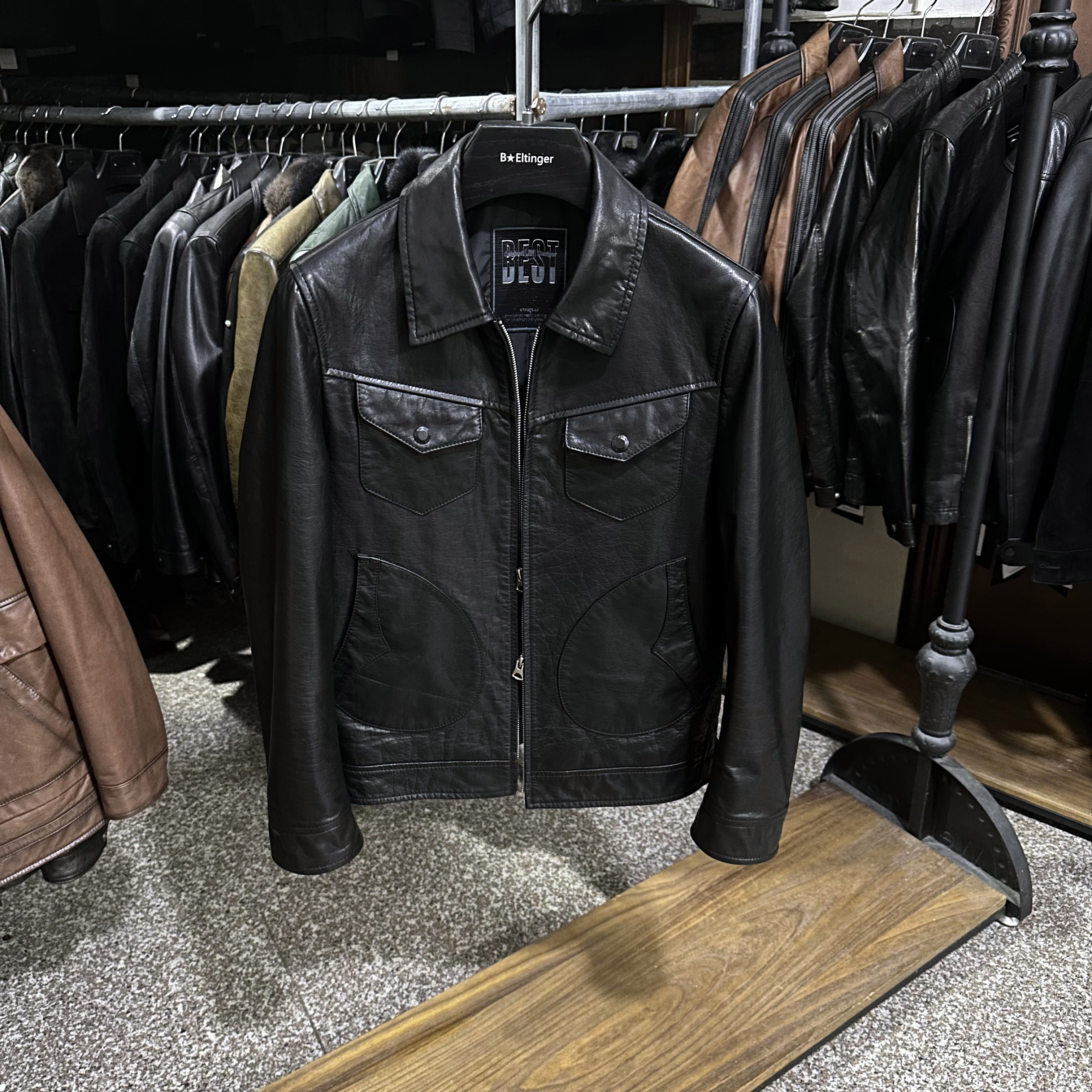 男士黑色短款头层牛皮时尚复古做旧翻领修身门多萨真皮皮衣夹克男,淘宝优惠券,粉丝福利购,淘宝优惠卷