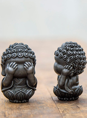 新中式四不无相无面佛像如来摆件