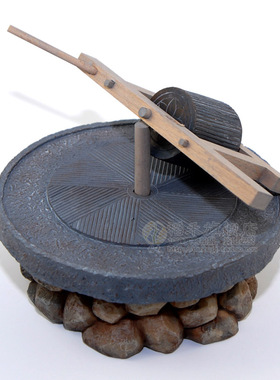 摆件碾子农具模型怀旧特色老外