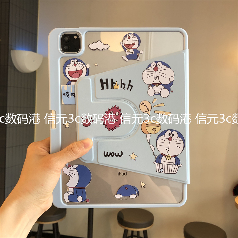 哆啦A梦360度旋转亚克力适用于VIVOPad2保护套Pad3Pro13英寸12.1笔槽vivoPadair11.5平板IQOO壳PA2353/pa2170 - 图1