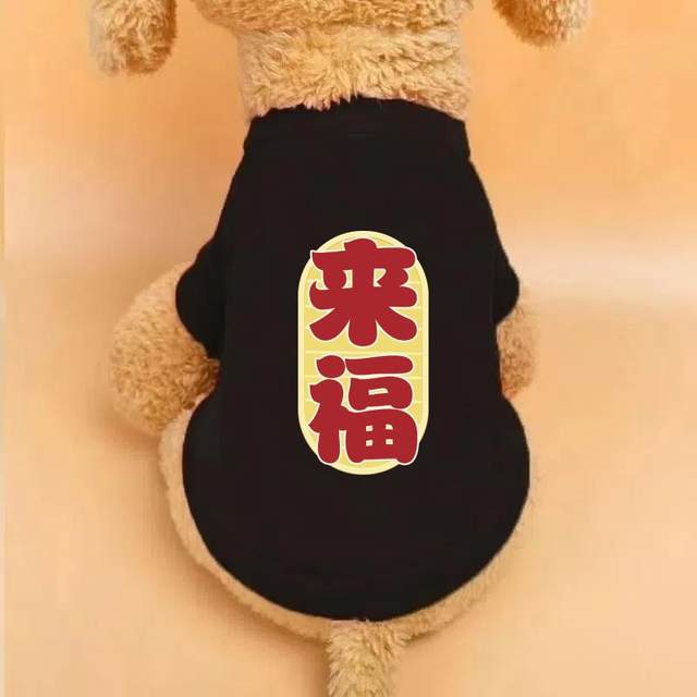 New year festive new puppy autumn and winter plus velvet