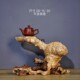 Natural weathered dead wood landscaping root art tree pomegranate tea room hotel Bogu rack entrance decoration home Zen ornaments