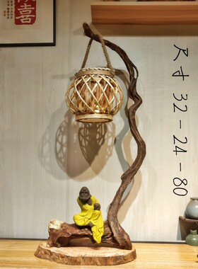 崖柏风化木工艺品枯木根雕崖柏