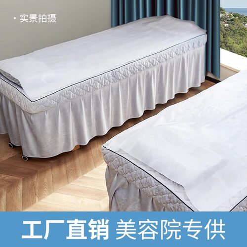 一次性床单美容院专用带洞加厚防水防油透气美容床按摩床垫无纺布 - 图3
