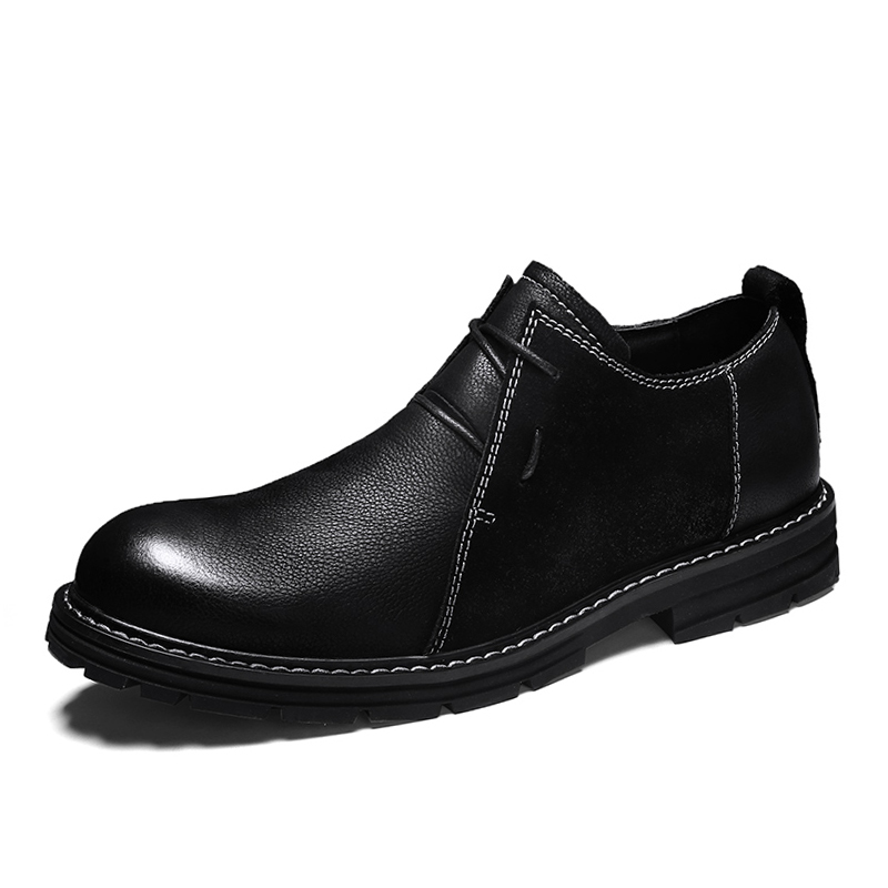 真皮大码男鞋45 46 47潮流大头鞋英伦商务正装休闲皮鞋48加肥4950-图3