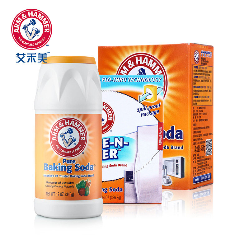 艾禾美小苏打粉3件套天然清洁剂 艾禾美卓成宏益多用途清洁剂