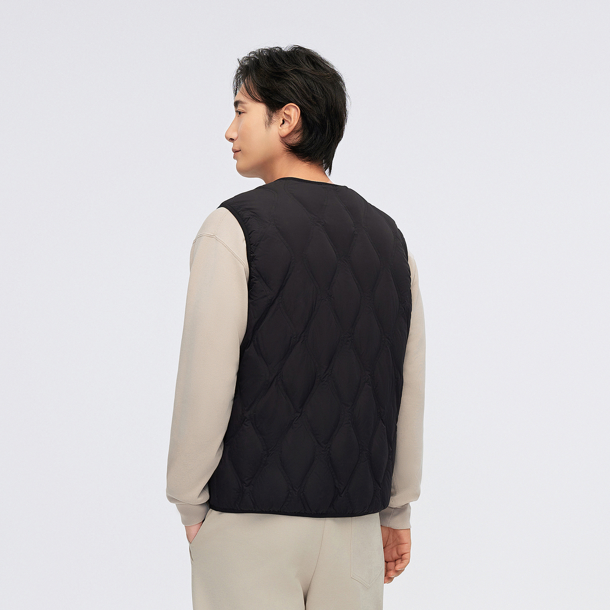 波司登2024秋季男短款基础轻暖羽绒服实用遮肉简约保暖马甲