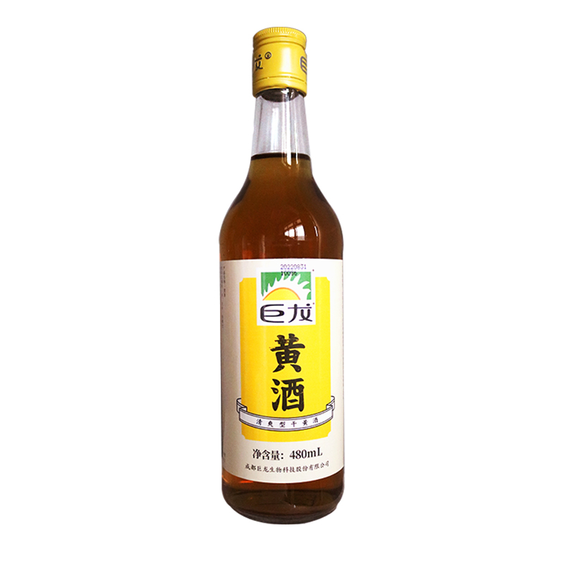 巨龙黄酒480ml瓶装调味料家用商用去腥解腻调味黄酒炒菜厨房家庭 - 图3