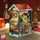 Christmas gift three-dimensional bookend assembly model