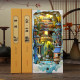 Diy handmade cabin antique three-dimensional bookend