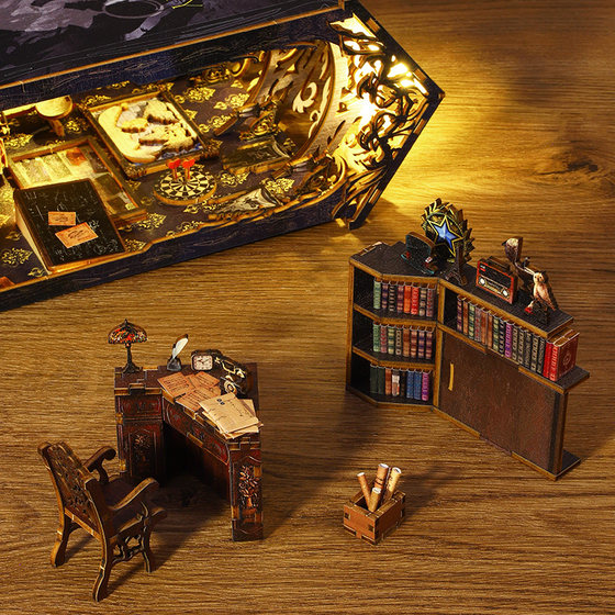 Diy bookend detective famous agency handmade model