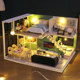Loft diy cabin MAOMIYU/cat cat fish wooden