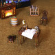Diy cabin three-dimensional book wooden handmade model