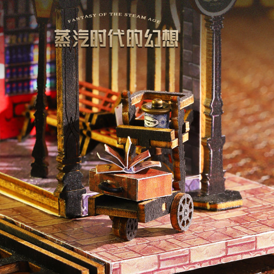 Gothic castle assembled model handmade gift