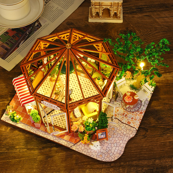 Coffee house hand-assembled model birthday gift