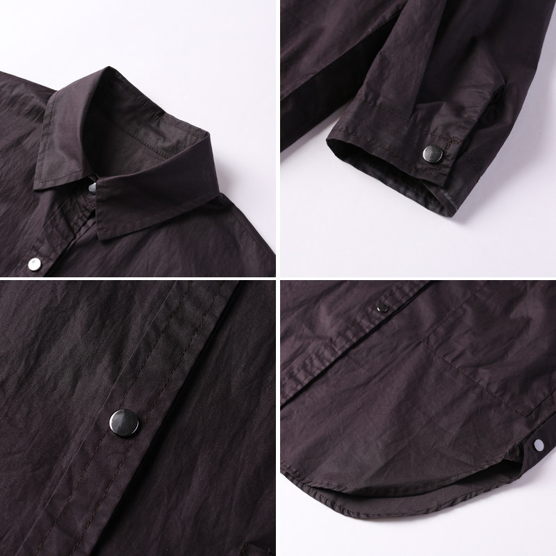 秋比中长款早秋新款七分袖薄款衬衫 qiubi服饰衬衫