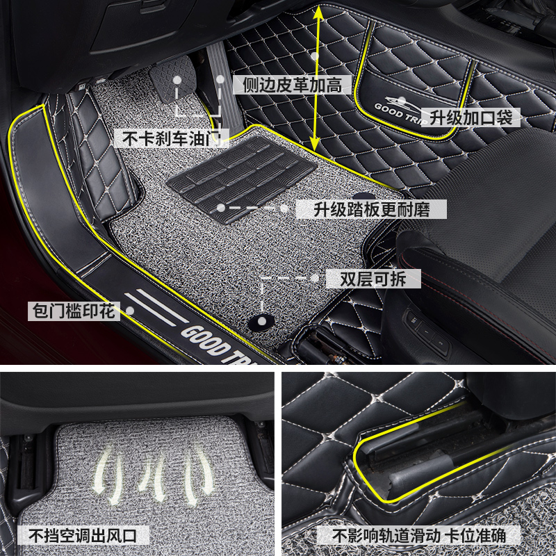 汽车脚垫全包围主驾驶单个适用长安cs75p/s75plus二代三代配件车-图1