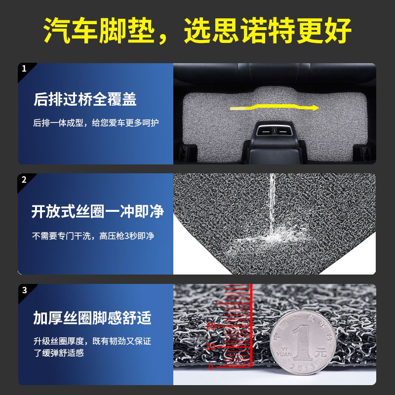 丝圈汽车脚垫专用2025款25比亚迪海狮05dmi/ev车地垫改装配件用品 - 图2