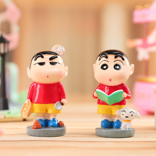 新款二代蜡笔小心卡通动漫人物潮玩盲盒周边公仔创意摆件生日礼物 - 图0