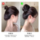真发丸子头假发圈蓬松自然花苞头懒人盘发发髻网红假丸子假发包女