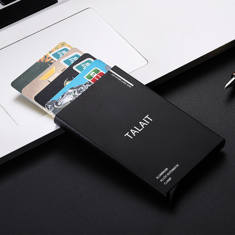 rfid防盗刷自动nfc屏蔽卡套小钱夹 talait塔莱途箱包卡包