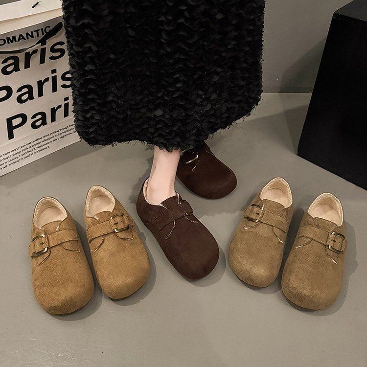 小码加绒勃肯鞋3334厚底毛毛鞋小个子增高保暖雪地靴一脚蹬棉鞋冬,淘宝优惠券,粉丝福利购,淘宝优惠卷